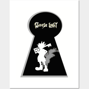 Kingdom Hearts - Choose Light (transparente) Posters and Art